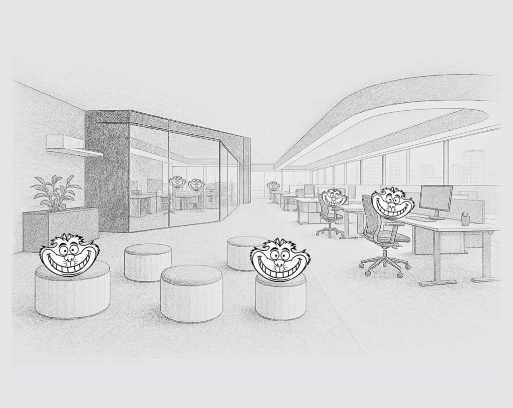 Smile as soon as you enter a room, start a meeting, or strike up a conversation with someone, whether it's in the office, at a private meeting, or even in a stressful one.